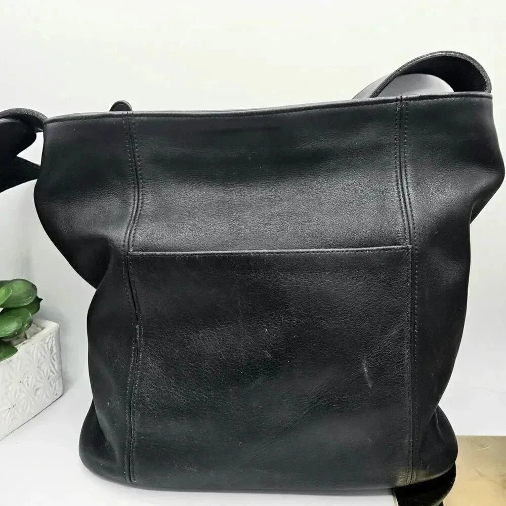Coach Vintage - Soho Erickson Bucket Bag 4169, Black‎ - United States 1990s - Picture 5 of 11